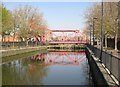 Rotherhithe: Former Surrey Basin Lock and bascule bridge