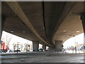 TQ4078 : Under the Woolwich Road flyover by Stephen Craven