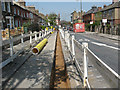 Gas main trench on Combedale Road