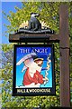 The sign for The Angel