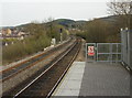 Southeast end of Aber station, Caerphilly