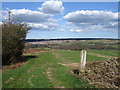 View across fields towards Consett