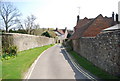 Flint walls along Sloe Lane