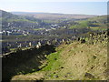 Steep path above Marsden.