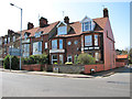 Terraced cottages in Holway Road (A1082)