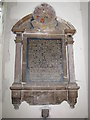 Memorial to Sir William Waad.  Manuden parish church, Essex