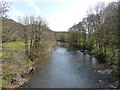 SS5414 : The view downstream from Beaford Bridge on the river Torridge by Roger A Smith