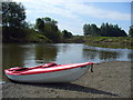 SJ3417 : Kayak on the Banks of The River Severn by Anthony Parkes