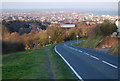 Descending into Eastbourne, Beachy Head Rd