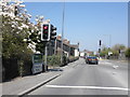 Main road junction, at Farrington Gurney