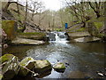 Weir on Cheesden Brook