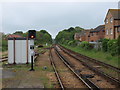 Railway lines approaching Sandown station