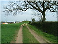 Farm track near M1 motorway (footpath)