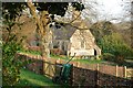 Littlebredy: View of Church through gardens