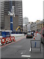 Queueing traffic in Bishopsgate