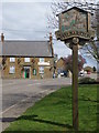 Village sign at Wilbarston