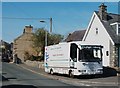 SH3936 : The Gwynedd Mobile Library van in the village street at Abererch by Eric Jones