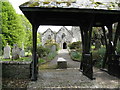 Lych Gate and coffin stone