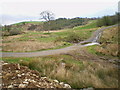 Track junction and ford above Cringoed Isaf