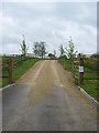 Newly created entrance to Wick Farm