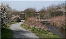 SH4437 : Bridges across Afon Wen by Eric Jones