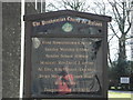 Information board at Stewartstown Presbyterian Church