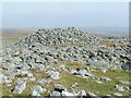 SO0813 : Large cairn on summit of Cefn Yr Ystrad by Nigel Davies