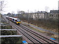 The Leeds to Shipley Railway Line at Apperley Bridge