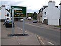 Bilingual road sign