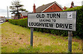 Old Turn sign, Carrickfergus