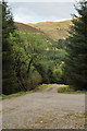 NN0458 : Forestry road junction in Glen Achulish by Steven Brown
