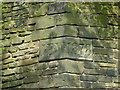 Date stone at the bottom of Granny Hill