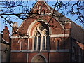 SP2872 : Detail of United Reformed Church, Abbey Hill, Kenilworth by John Brightley