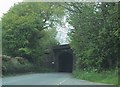 Railway bridge over the road to Cornwood