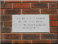 Foundation stone at Rake Village Hall