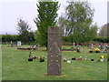 Memorial Stone in St John the Baptist Churchyard