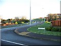 Looking south at the end of Cuduthel Main Crescent.