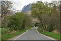 Road round the Blar with Ben Nevis in the distance