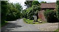 Entrance to Woodbine Farm in Wyfordby