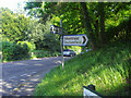 Road signs on A287 Millbridge