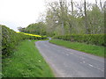 The B6437 heading towards Ladykirk