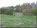 Gate in to the fields near Milne Graden West Mains