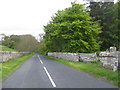 The B6437 passing Graden Milne East Mains