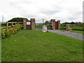 Trig point at entrance to Cider Mill Farm