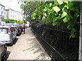 Garden railings in The Boltons, London