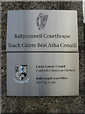 H2718 : Notice, Ballyconnell Courthouse by Kenneth  Allen