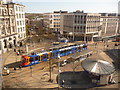 Sheffield: looking down on Castle Square