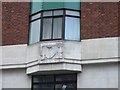 Detail on the facade of Dudley Court