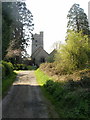 Approach path to the Church of St Bridget, St Brides