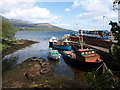 Boats near Brodick harbour